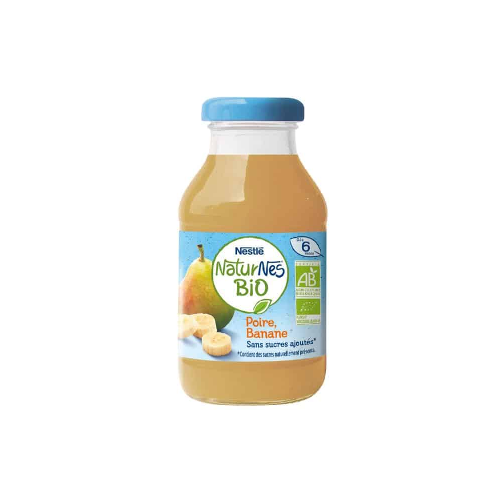 NESTLE Boissons Bébé Bio Dés 6 mois, Poire & Banane Sans Sucres Ajoutés 200ml