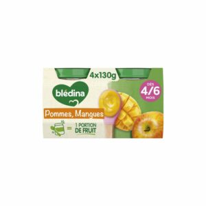 Compote bébé Blédina 6 mois Pomme mangue - 4x130g