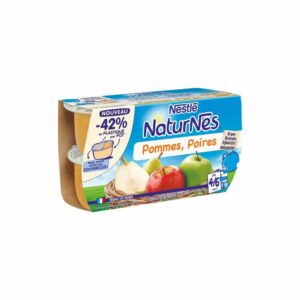 Purée de fruit NATURNES Pommes Poires dès 4 mois NESTLE 4x130g