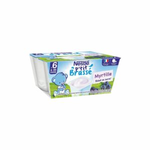 Dessert - P'tit Brassé Myrtille dès 6 mois Nestlé 4x100g