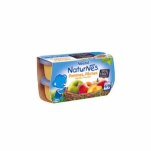 Purée de fruit NATURNES Pomme pêche dès 4 mois NESTLE 4x130g
