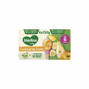 Compote bébé Blédina 6 mois Aux fruits - 4x130g