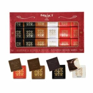 Étui 36 carrés de chocolat assortis - 175g Maxim's