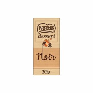 Tablette de chocolat noir NESTLE DESSERT 205g