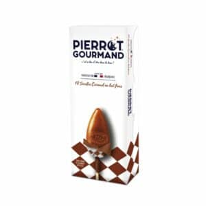 Etui 10 sucettes caramel au lait frais Pierrot Gourmand 160g