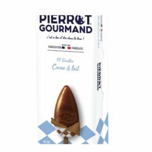 Étui 10 sucettes Cacao & lait Pierrot Gourmand 160g