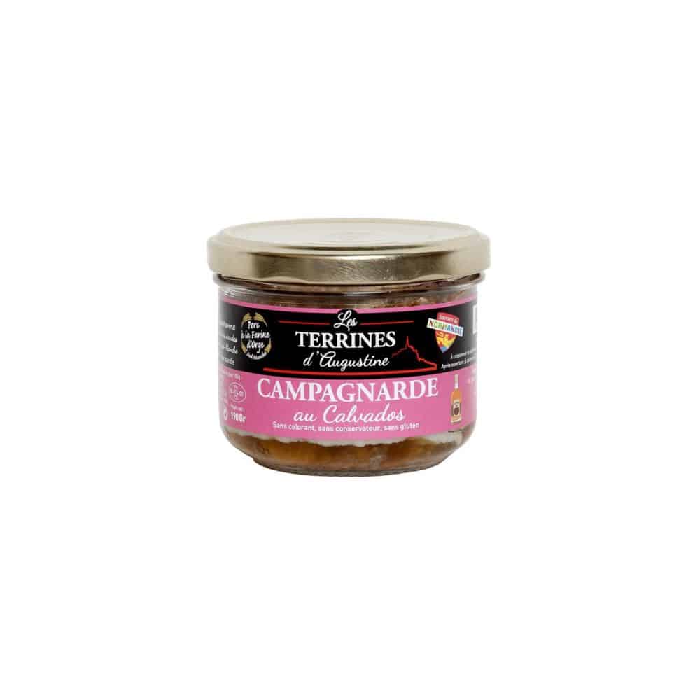 Terrine campagnarde au calvados TERRINES D'AUGUSTINE 190g