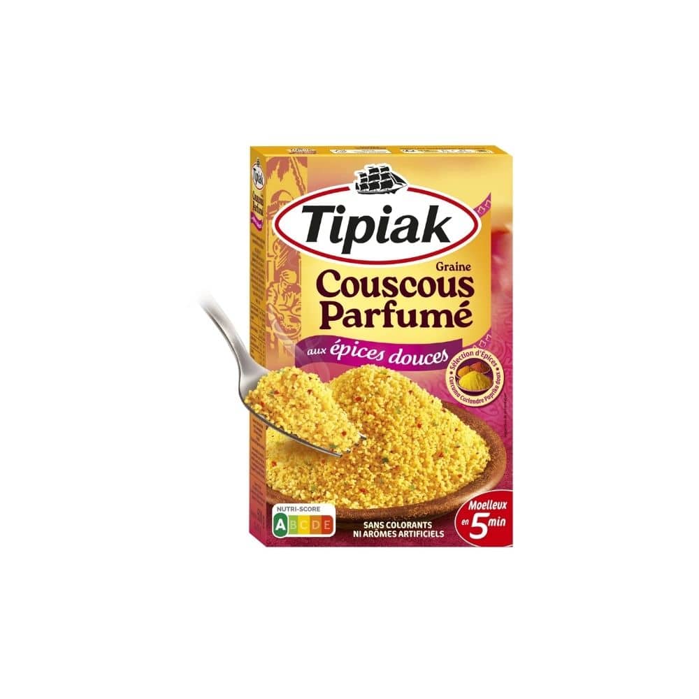 Graines de couscous parfumées aux épices douces TIPIAK 2x250g