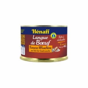 Plat cuisiné langue de bœuf sauce Madère HENAFF 410g