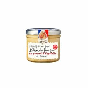 Délice de foie gras au piment d'Espelette a tartiner LUCIEN GEORGELIN 100g