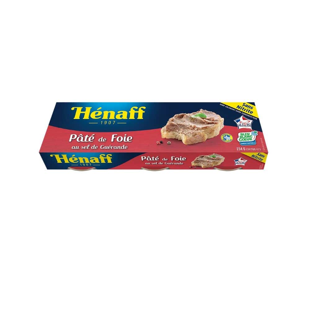 Pâté de foie HENAFF 3x78g
