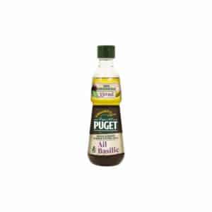 Vinaigrette légère huile d'olive ail et basilic PUGET 330ml