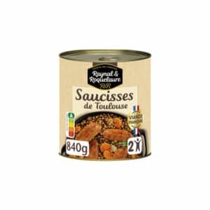 Plat Individuel Saucisses de Toulouse RAYNAL ET ROQUELAURE 840g