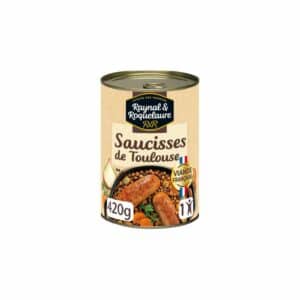 Plat Individuel Saucisses de Toulouse RAYNAL ET ROQUELAURE 420g