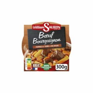 Plat cuisiné bœuf bourguignon et pommes de terres WILLIAM SAURIN 300g