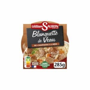 Plat cuisiné blanquette de veau et riz WILLIAM SAURIN 285g